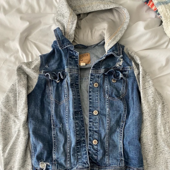 Hollister jean jacket sweatshirt - Picture 1 of 1